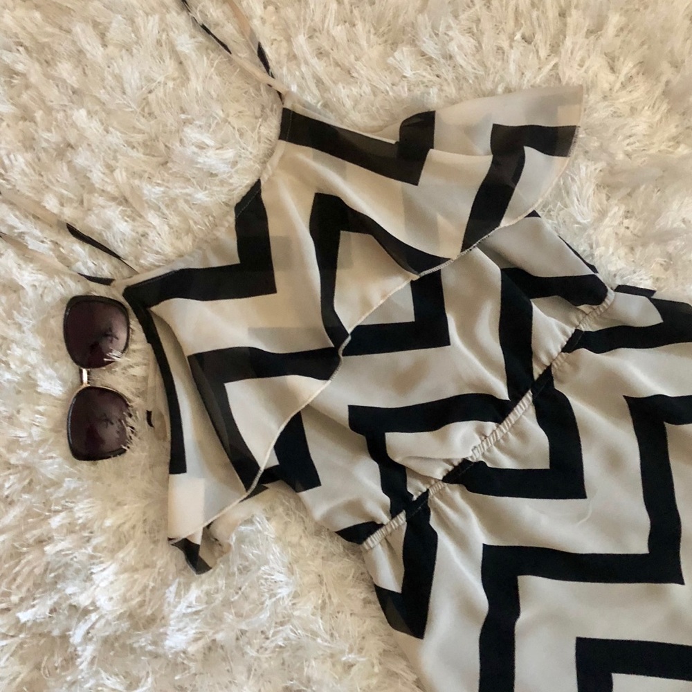 🟣 Cute Stripe Zig Zag Dress